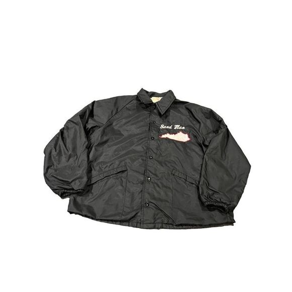 VTG Virginia map embroidered windbreaker Jacket size L Made In USA - Picture 1 of 12